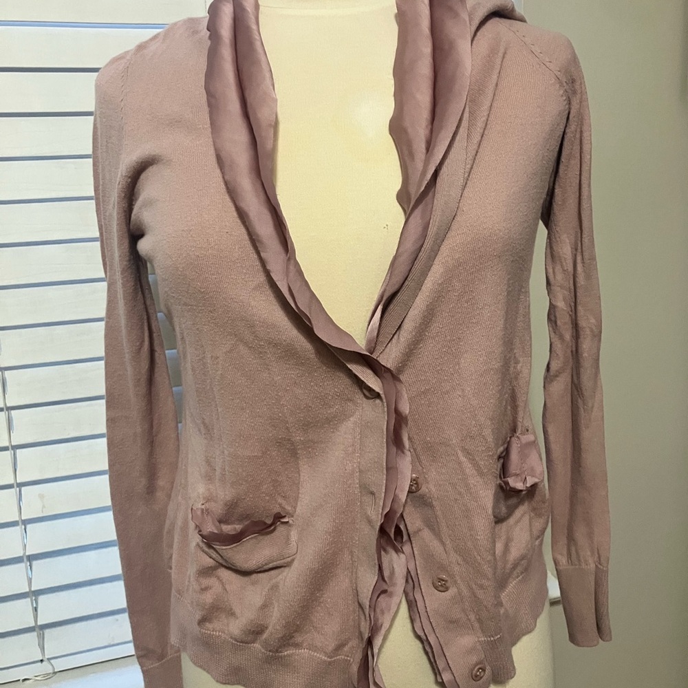Source Unknown Women's Pink Cardigan Sweater